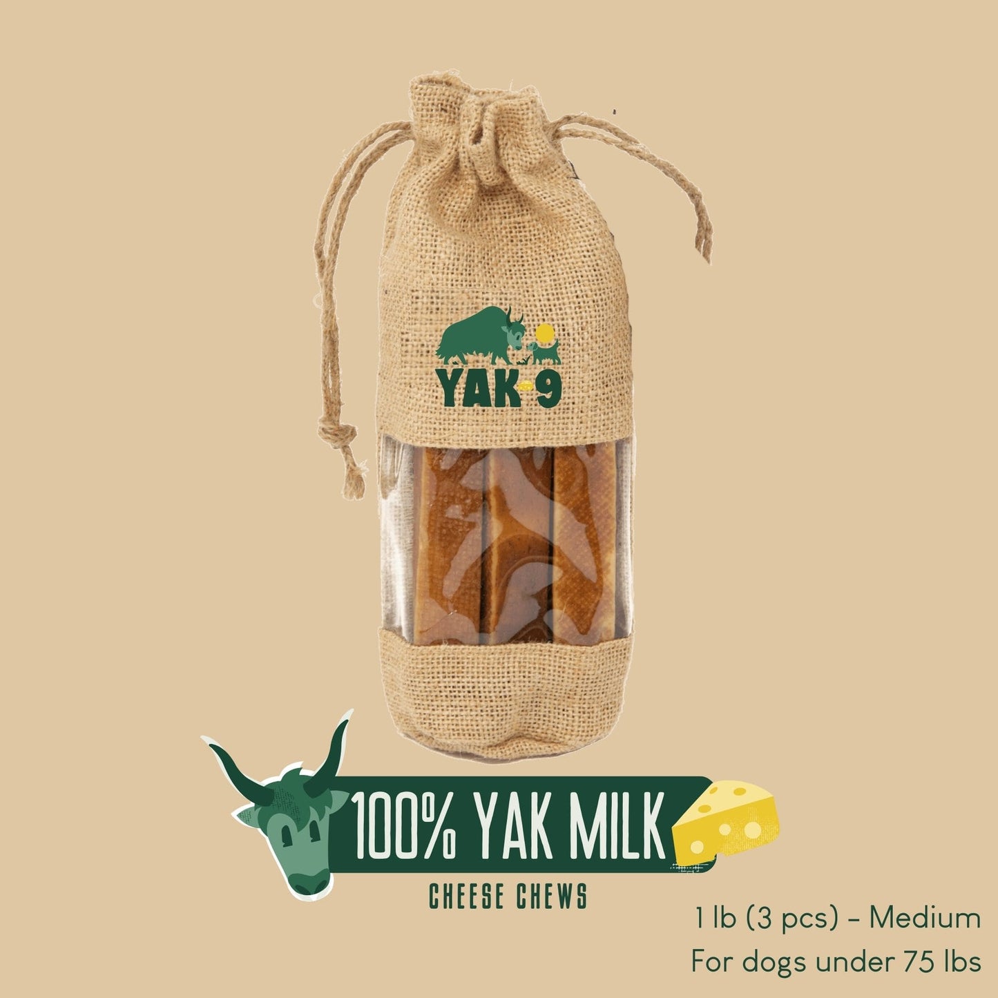 100% Yak Milk Chews for Dogs - Partner Brand