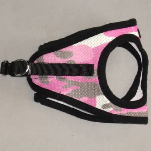 Side of the Pink Camo EZ Wrap Harness.