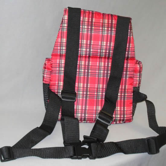 Back of the Front Pocket Carrier showing the shoulder and waist straps.