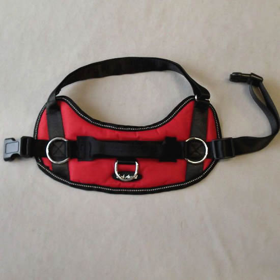 The Reflective No-Pull Harness laid flat and open.