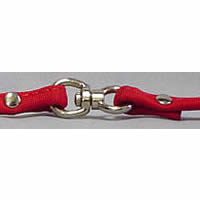 Close up of the swivel in the leash of the Cloth Harness and Leash Set.