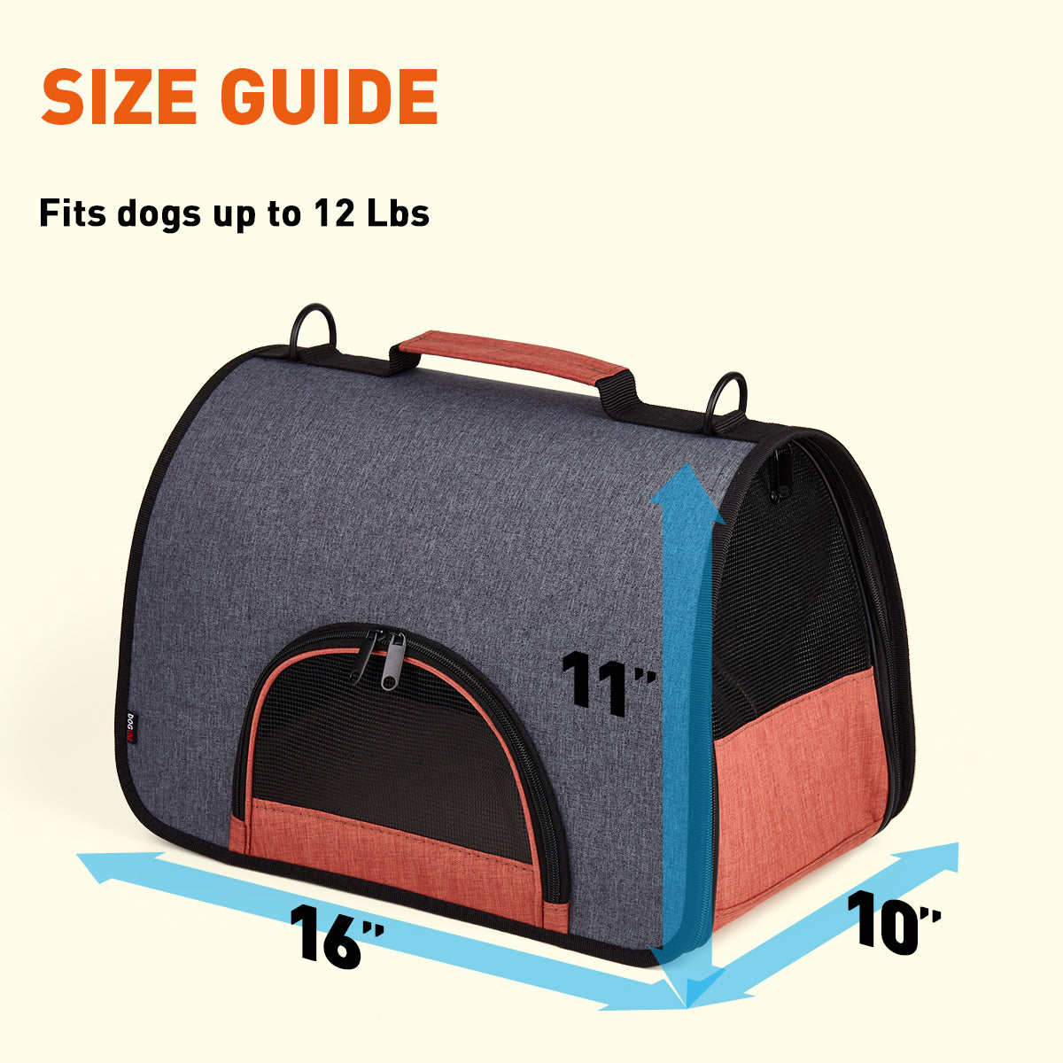 Dual Color Collapsible Pet Carrier - Partner Brand