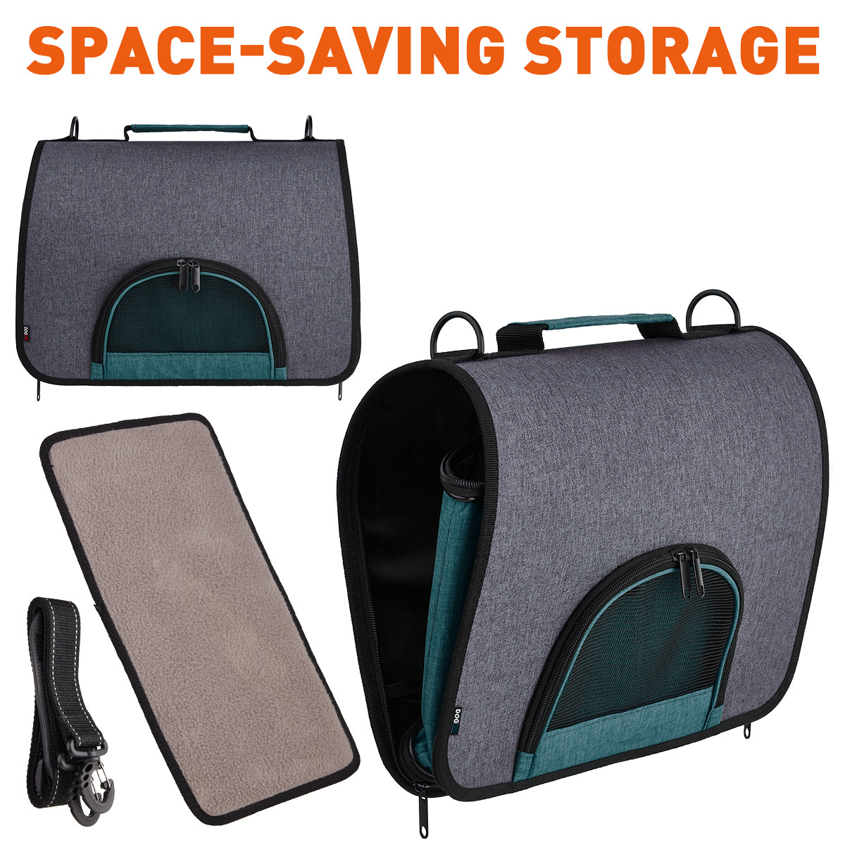 Dual Color Collapsible Pet Carrier - Partner Brand