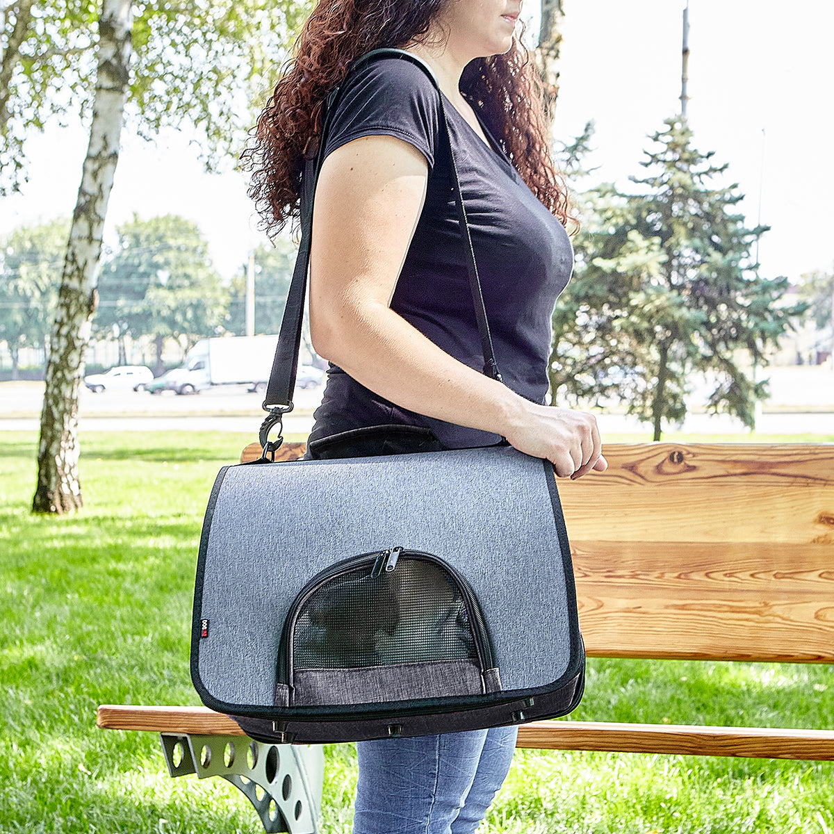 Dual Color Collapsible Pet Carrier - Partner Brand
