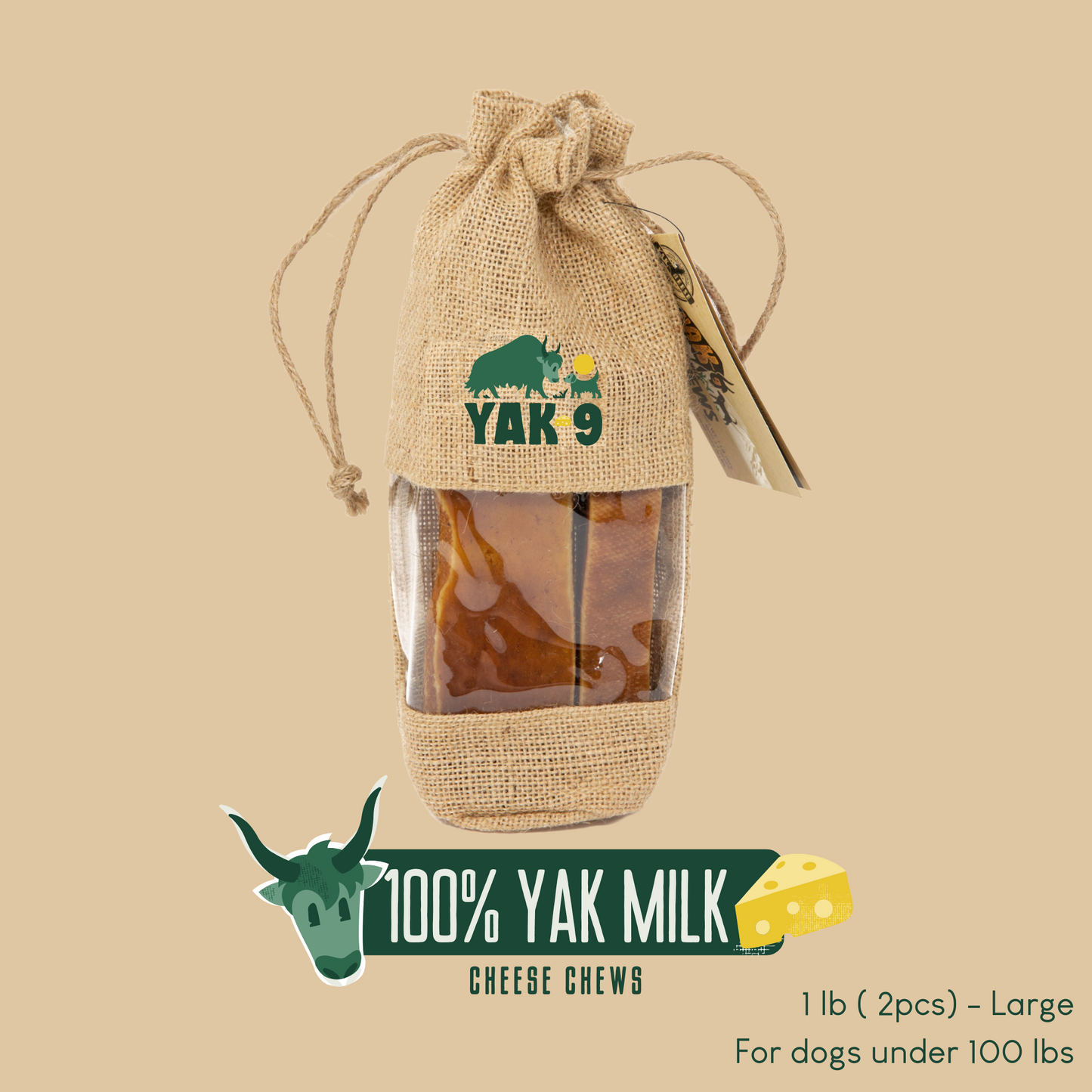 100% Yak Milk Chews for Dogs - Partner Brand