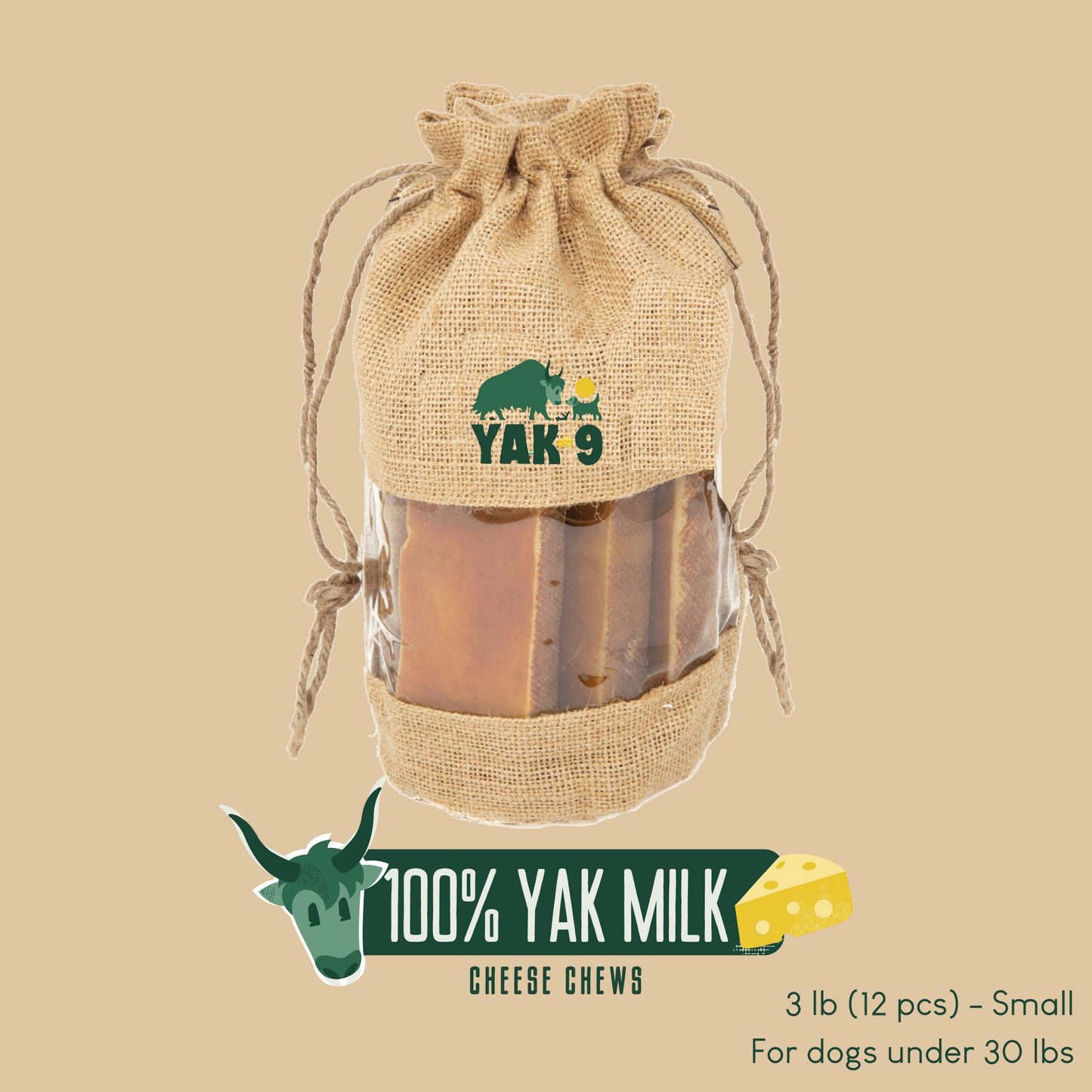 100% Yak Milk Chews for Dogs - Partner Brand