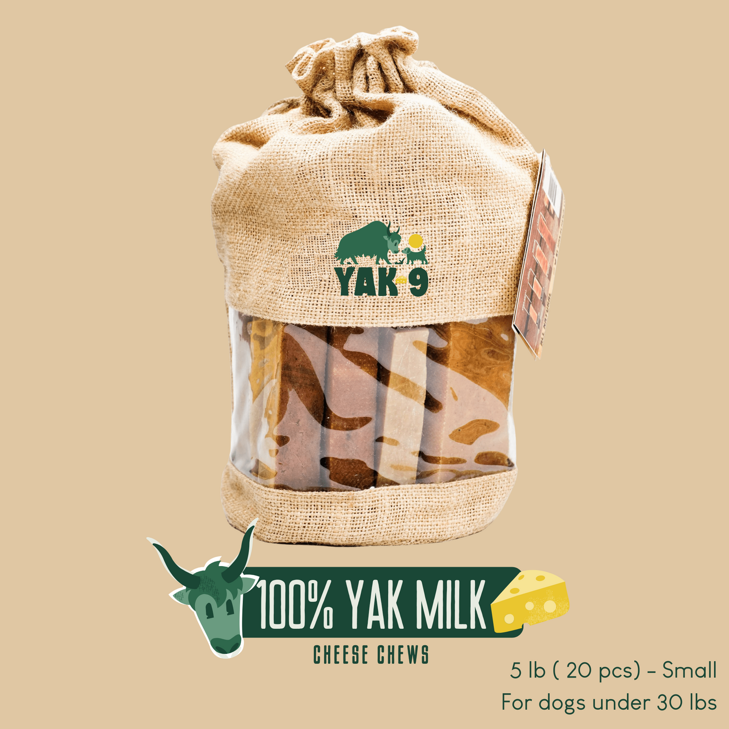 100% Yak Milk Chews for Dogs - Partner Brand