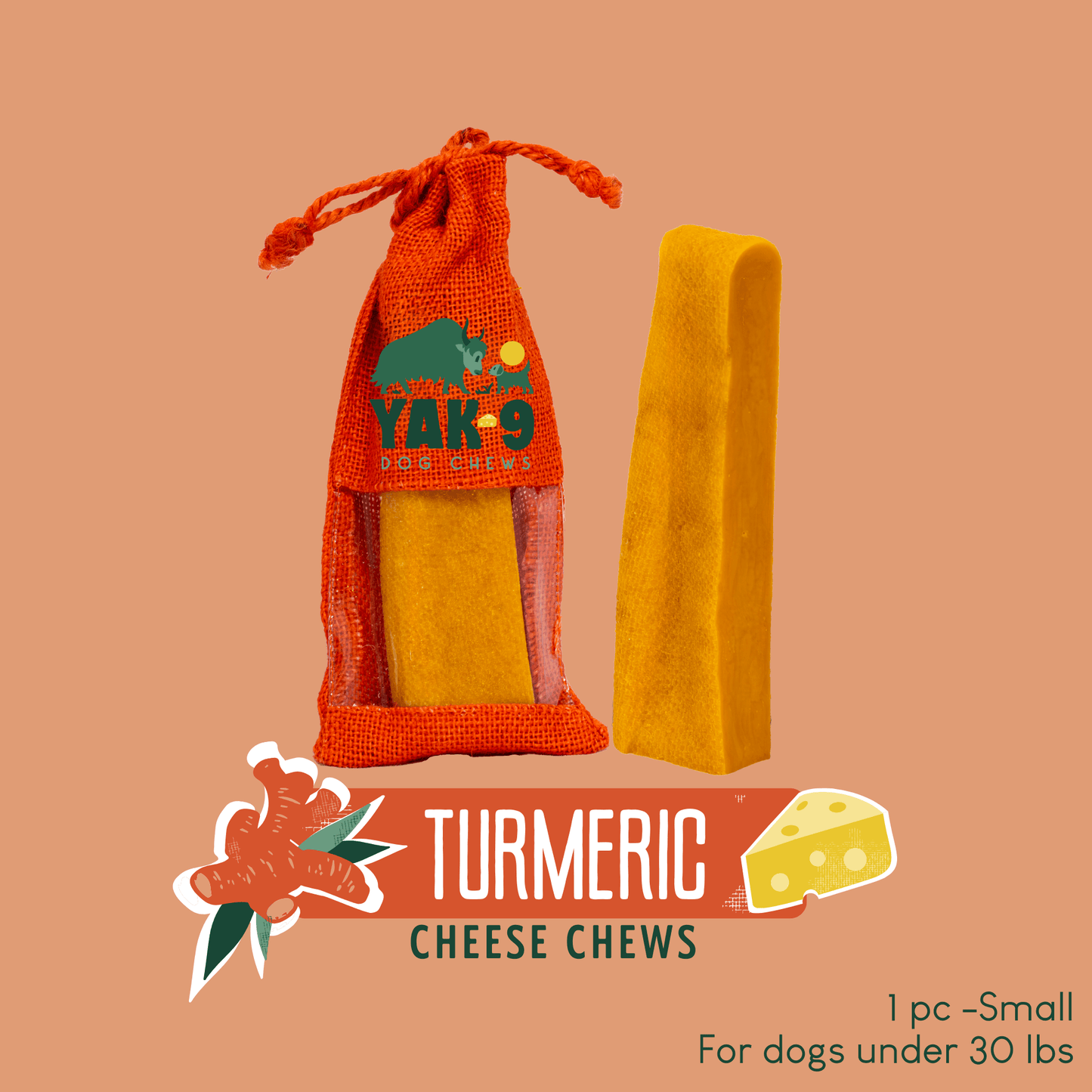 Turmeric Cheese Chews for Dogs - Partner Brand