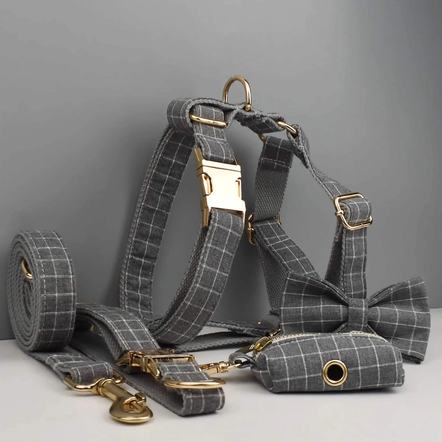 Gray Plaid Set - Partner Brand