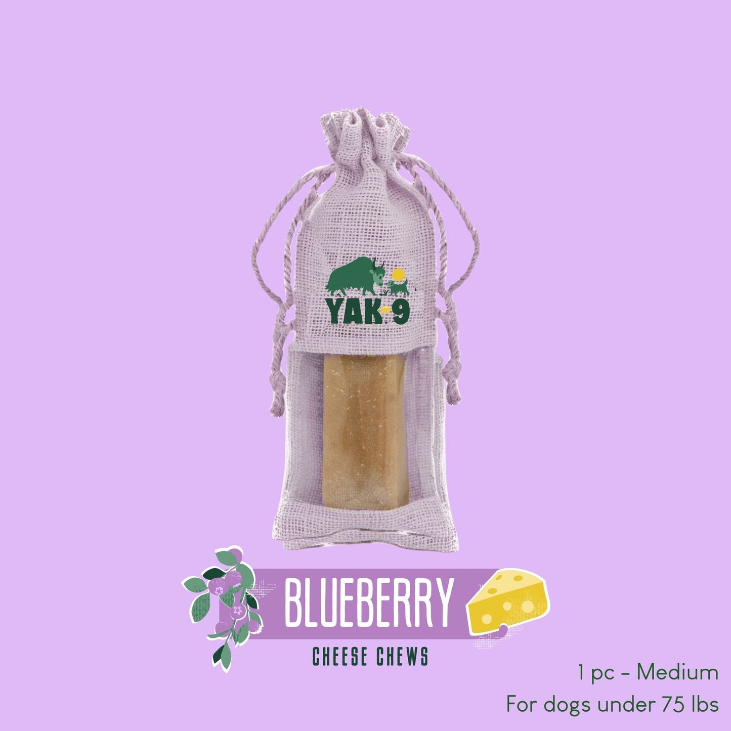 Blueberry Cheese Chews for Dogs - Partner Brand
