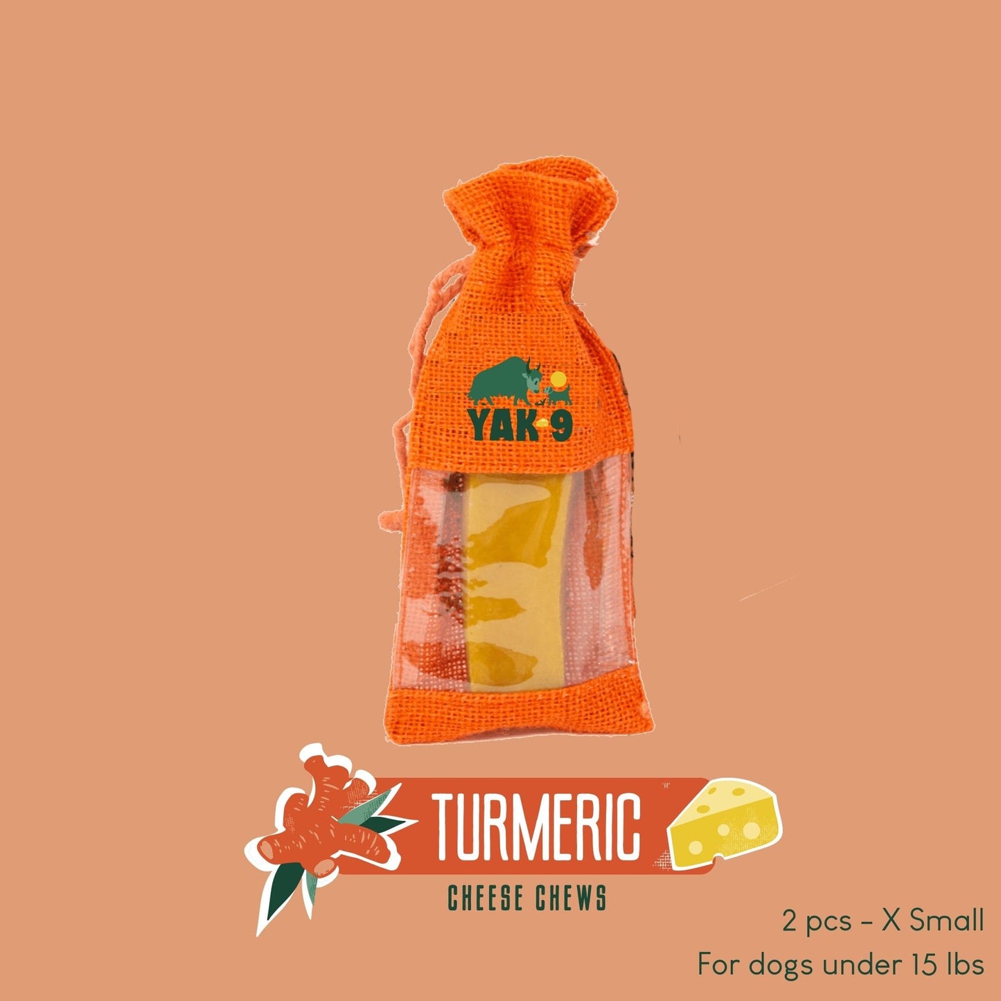 Turmeric Cheese Chews for Dogs - Partner Brand
