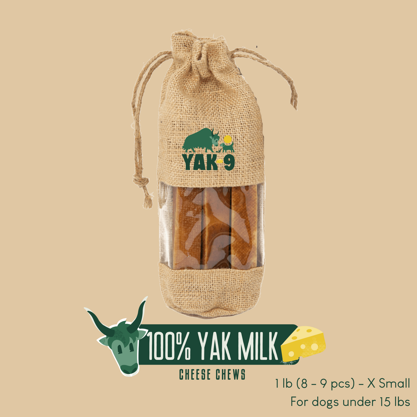 100% Yak Milk Chews for Dogs - Partner Brand