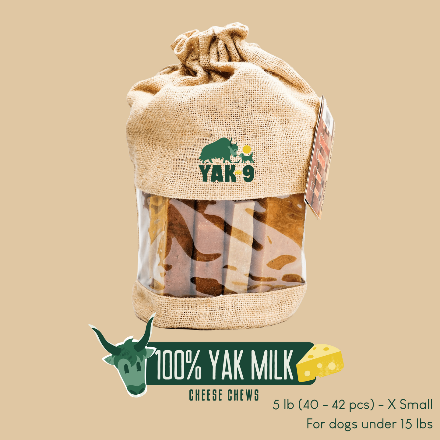 100% Yak Milk Chews for Dogs - Partner Brand