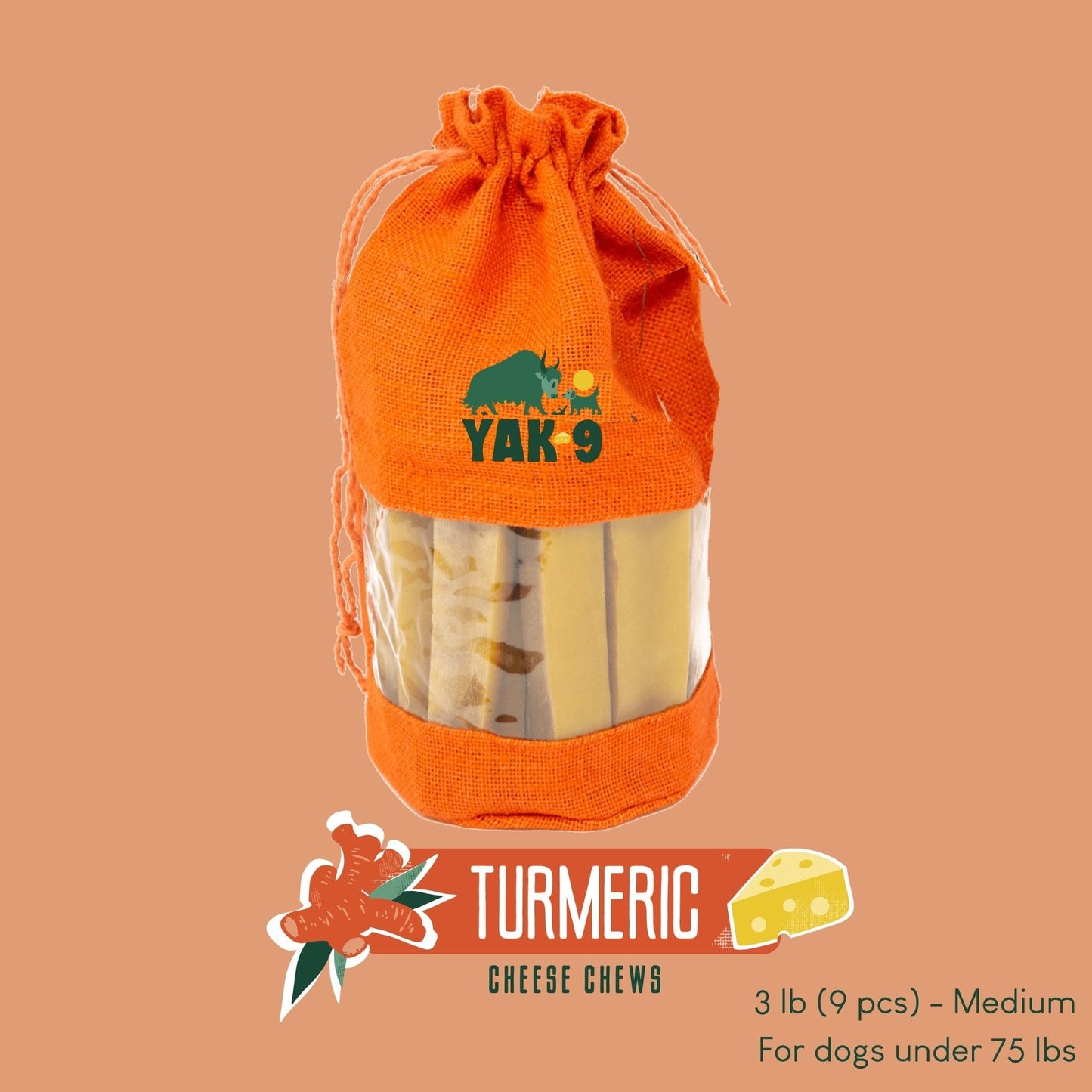 Turmeric Cheese Chews for Dogs - Partner Brand