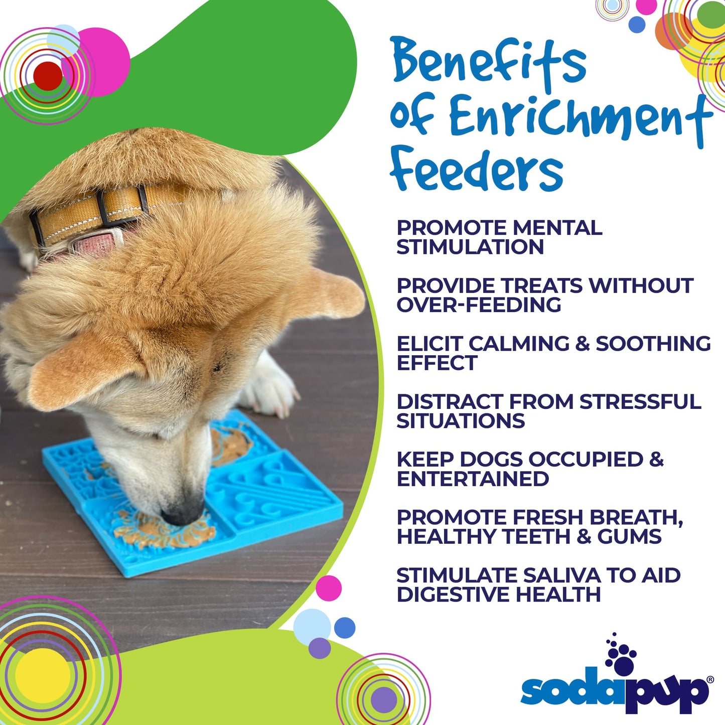 Sky eMat Lick Mat for Dogs and Cats | Celestial Design | SodaPup - Partner Brand