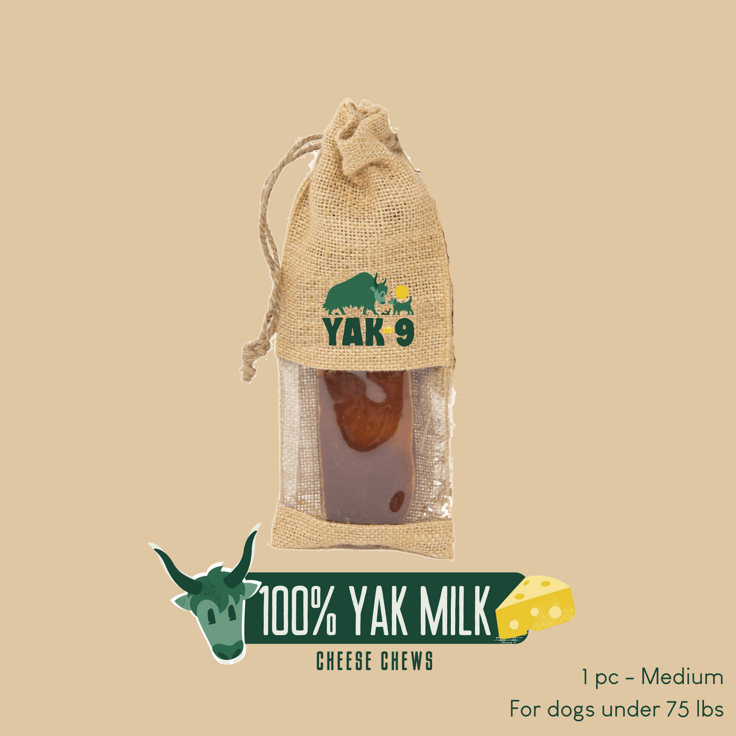 100% Yak Milk Chews for Dogs - Partner Brand
