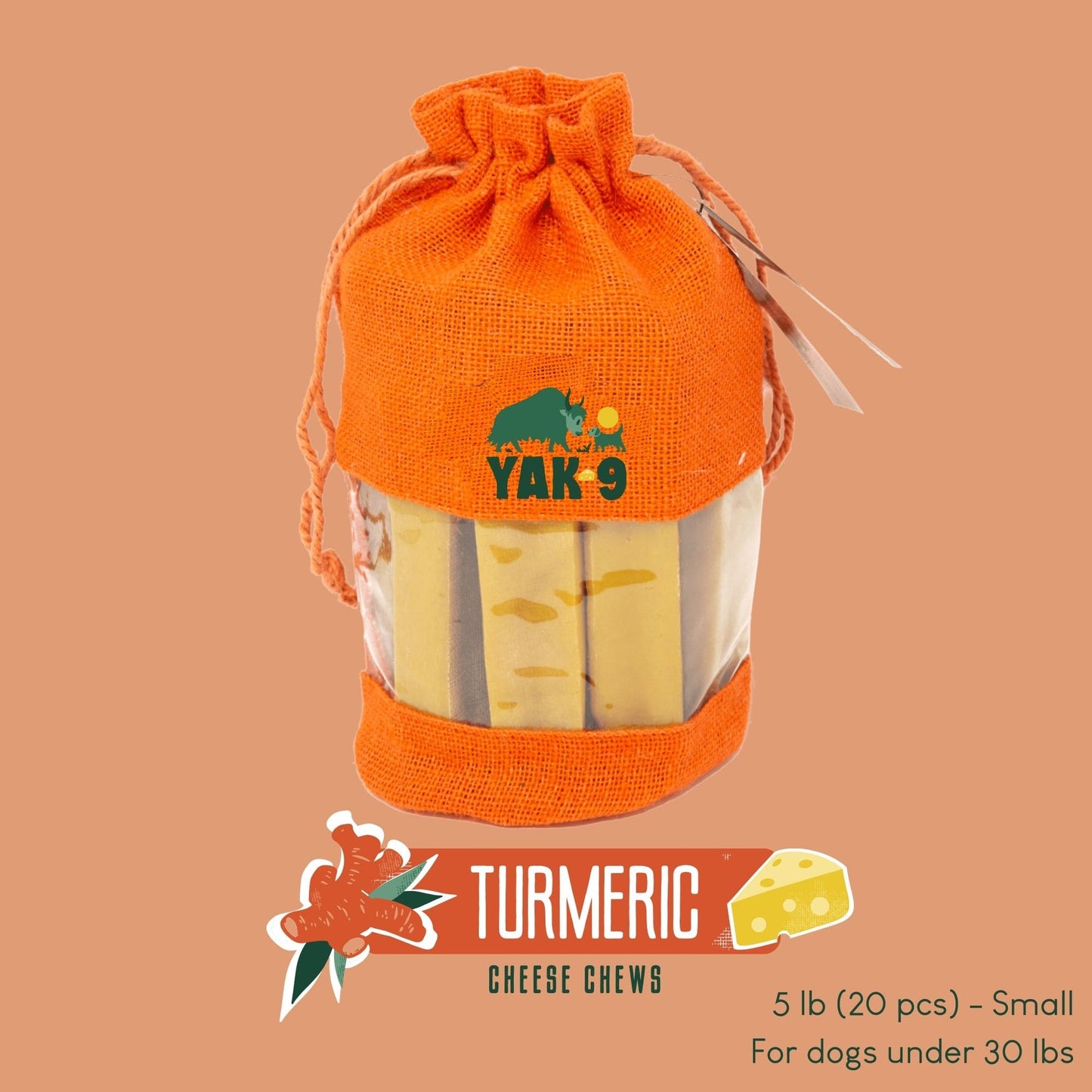 Turmeric Cheese Chews for Dogs - Partner Brand