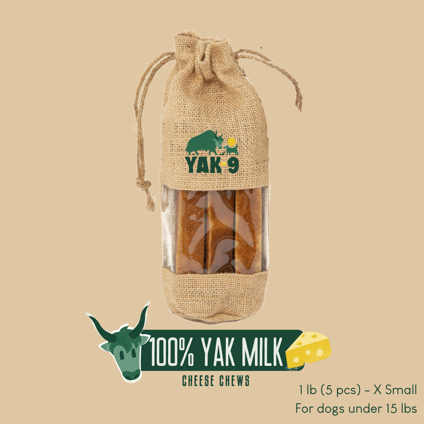 100% Yak Milk Chews for Dogs - Partner Brand