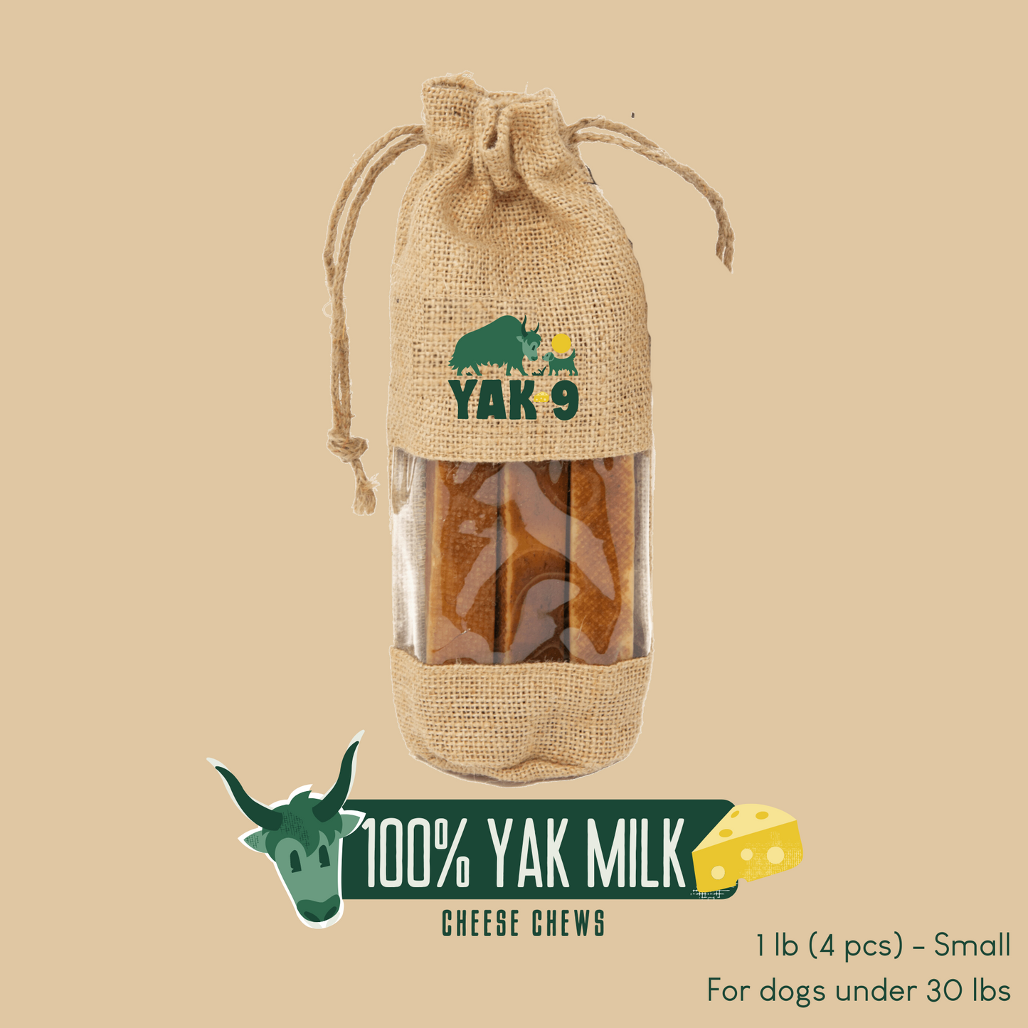 100% Yak Milk Chews for Dogs - Partner Brand
