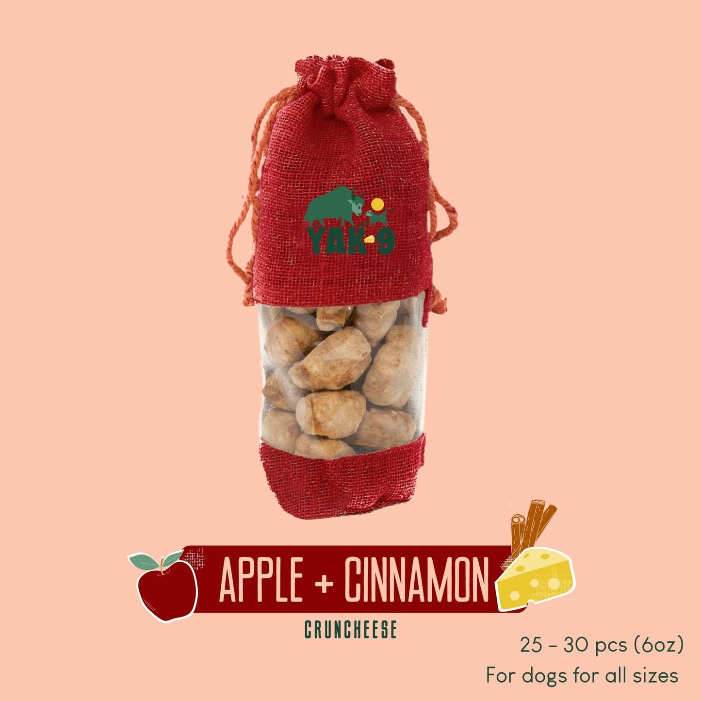 CrunCheese Yak Cheese Treats for Dogs - 6 oz - Partner Brand