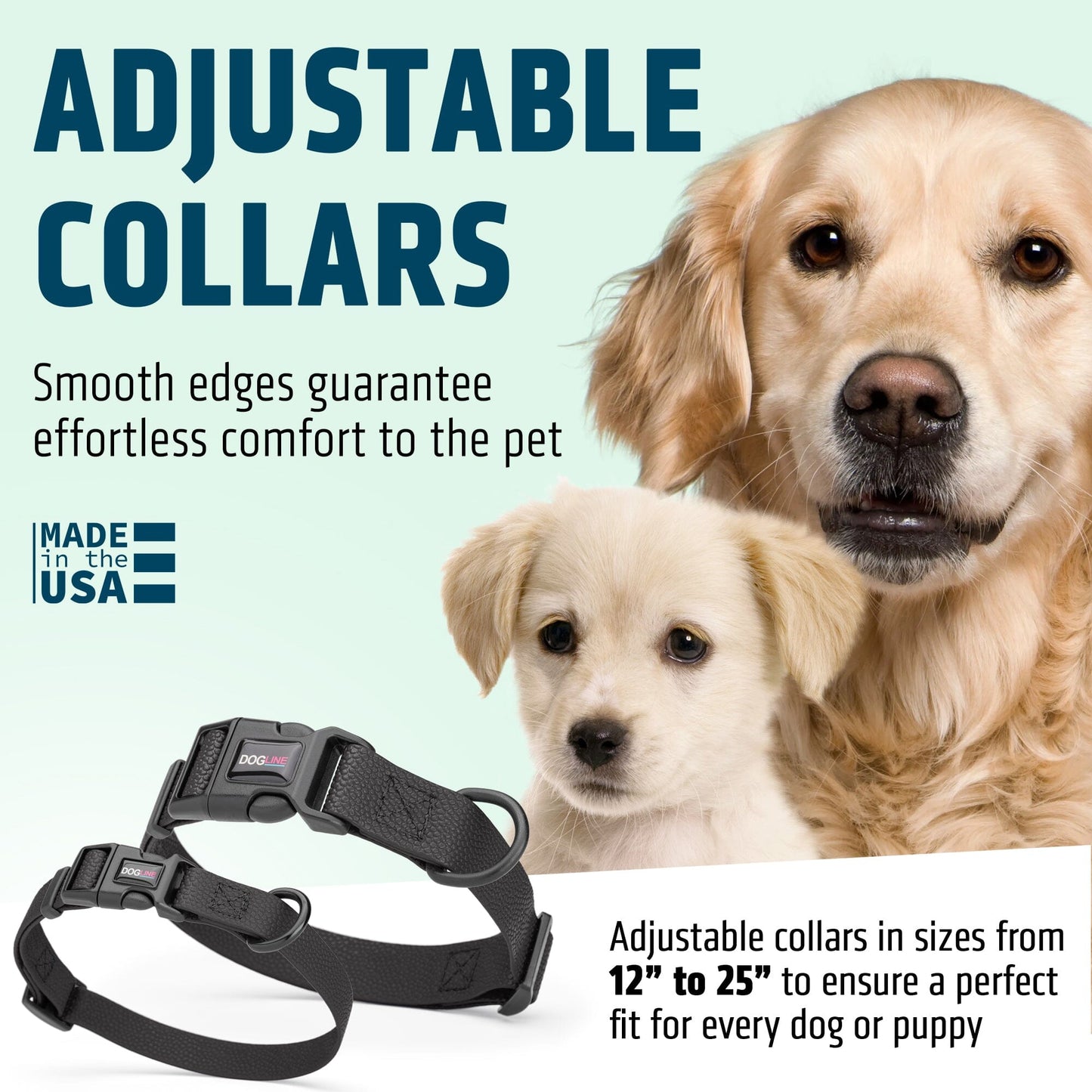 Pebble Emboss Biothane Dog Collar with Quick Release Buckle - Partner Brand