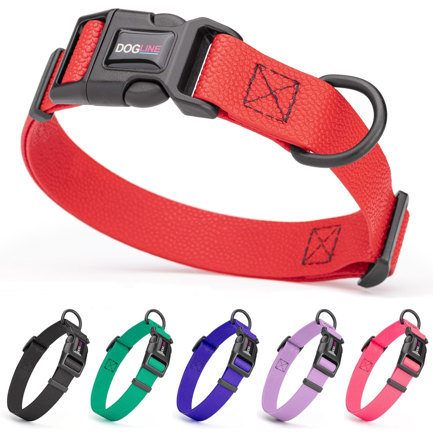 Pebble Emboss Biothane Dog Collar with Quick Release Buckle - Partner Brand