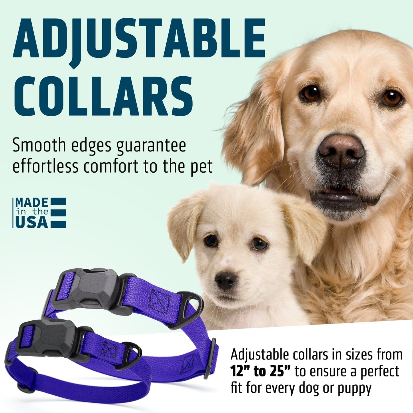 Dogline Pebble Emboss Biothane Dog Collar with Magnetic Buckle - Partner Brand