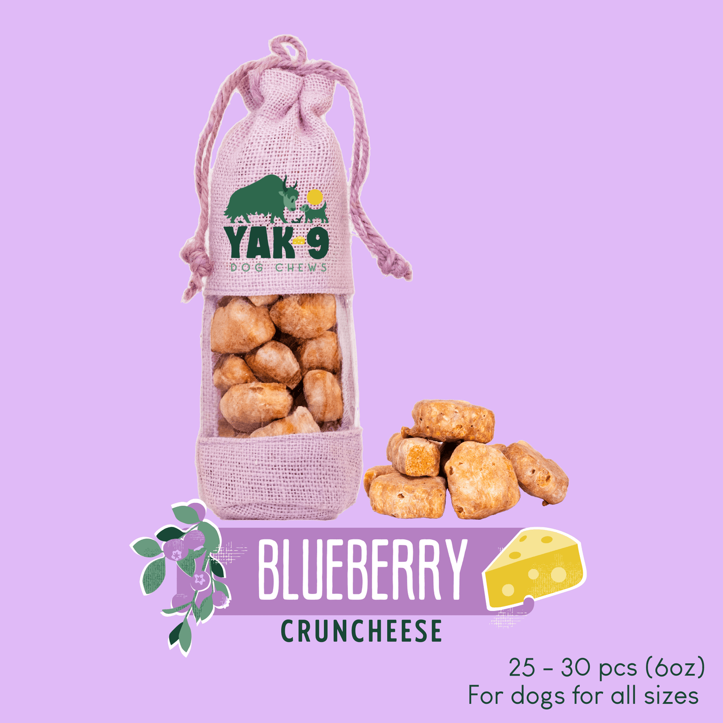 CrunCheese Yak Cheese Treats for Dogs - 6 oz - Partner Brand