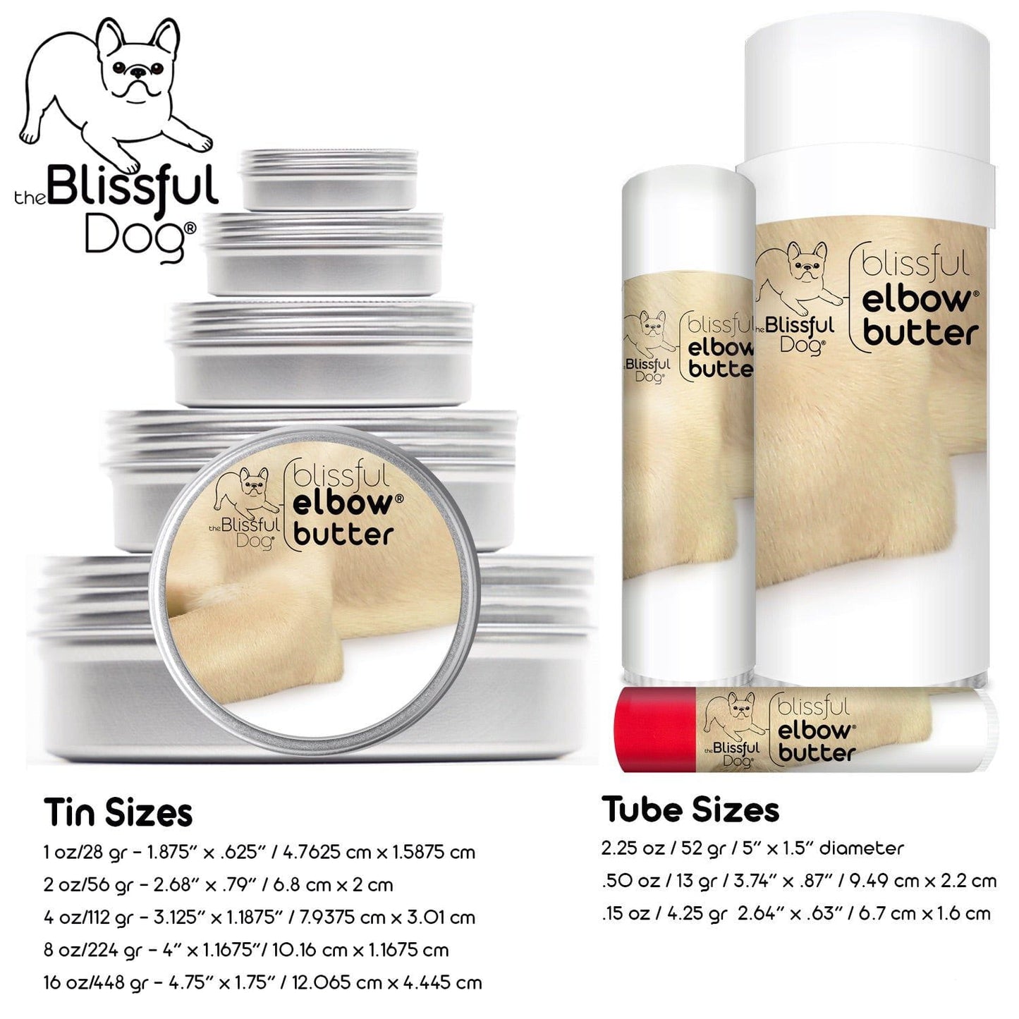 Blissful Elbow® Butter Conditions Your Dog's Elbow Calluses - Partner Brand