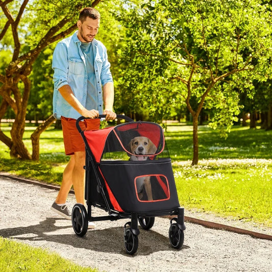 One-Click Foldable Stroller with Storage - Partner Brand