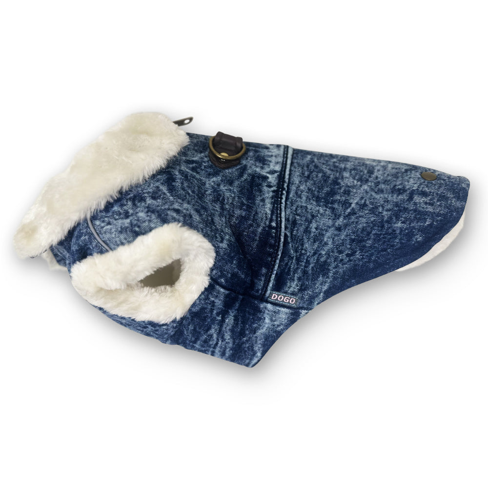 Furry Runner Coat Denim - Partner Brand