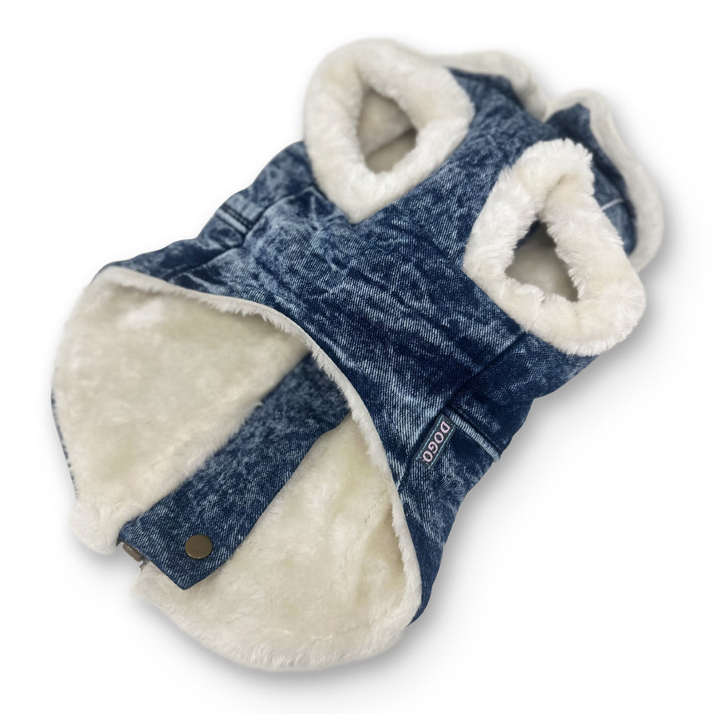 Furry Runner Coat Denim - Partner Brand