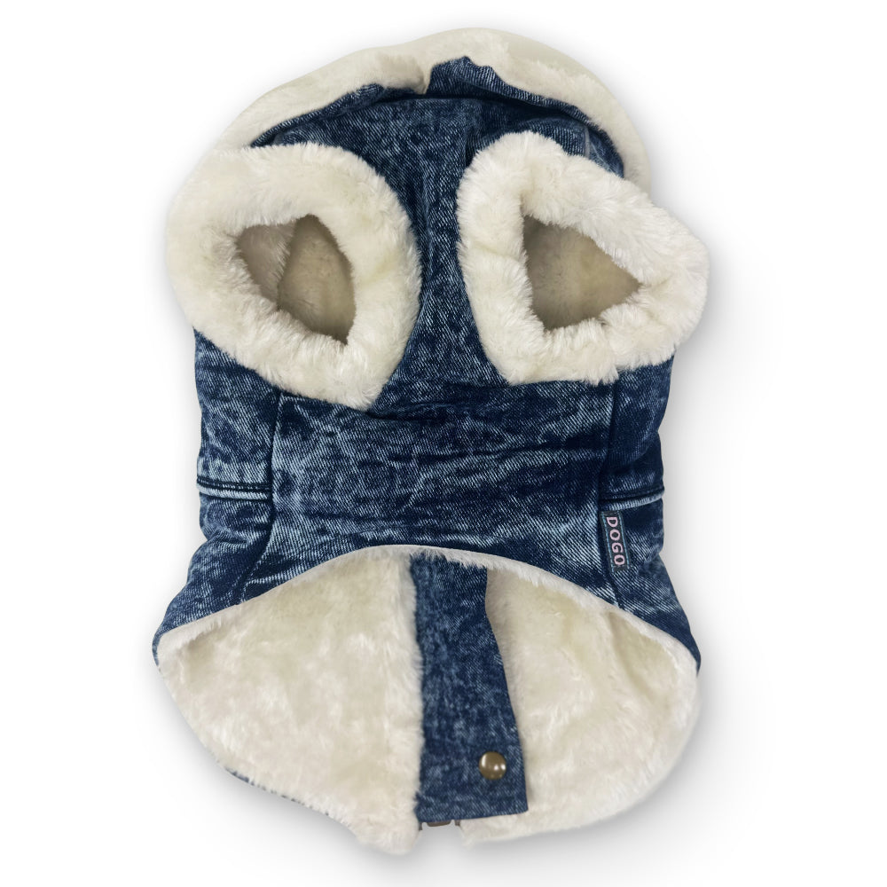 Furry Runner Coat Denim - Partner Brand