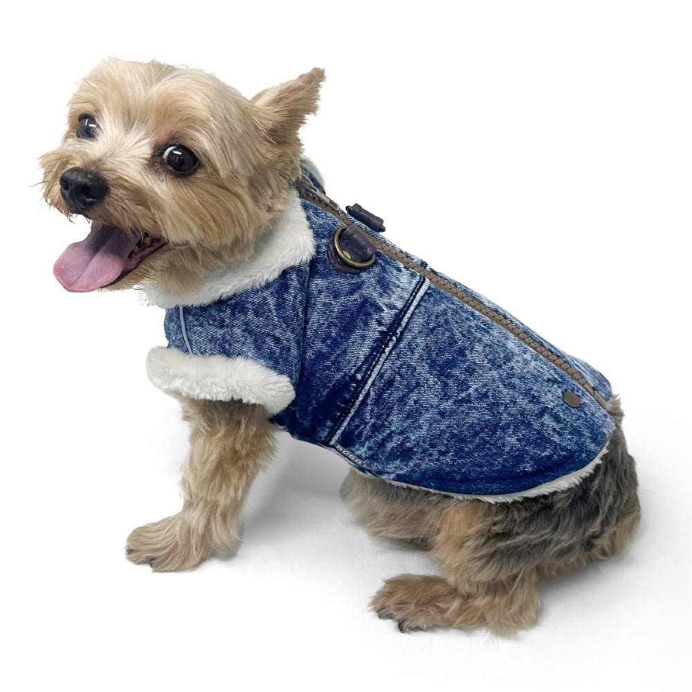 Furry Runner Coat Denim - Partner Brand