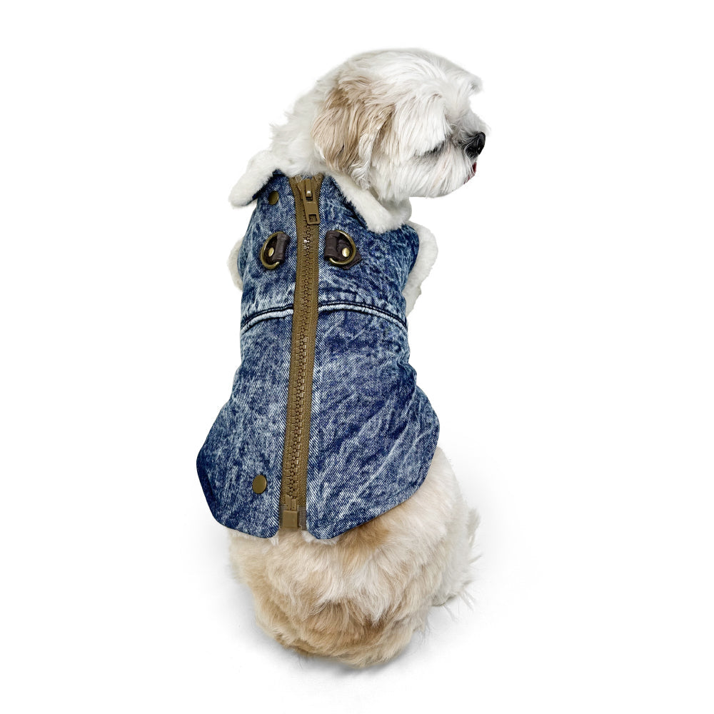 Furry Runner Coat Denim - Partner Brand