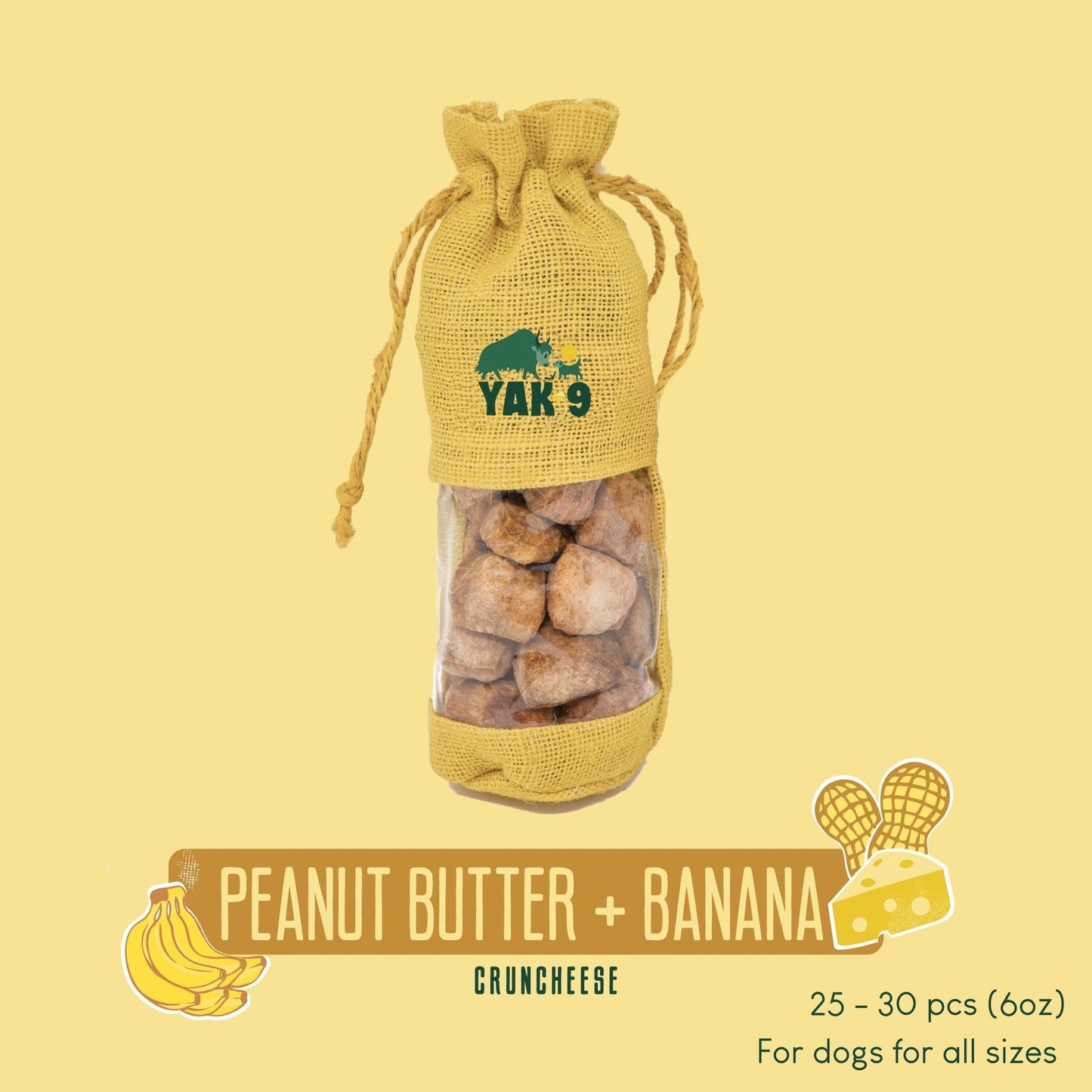 Peanut Butter & Banana Chews for Dogs - Partner Brand