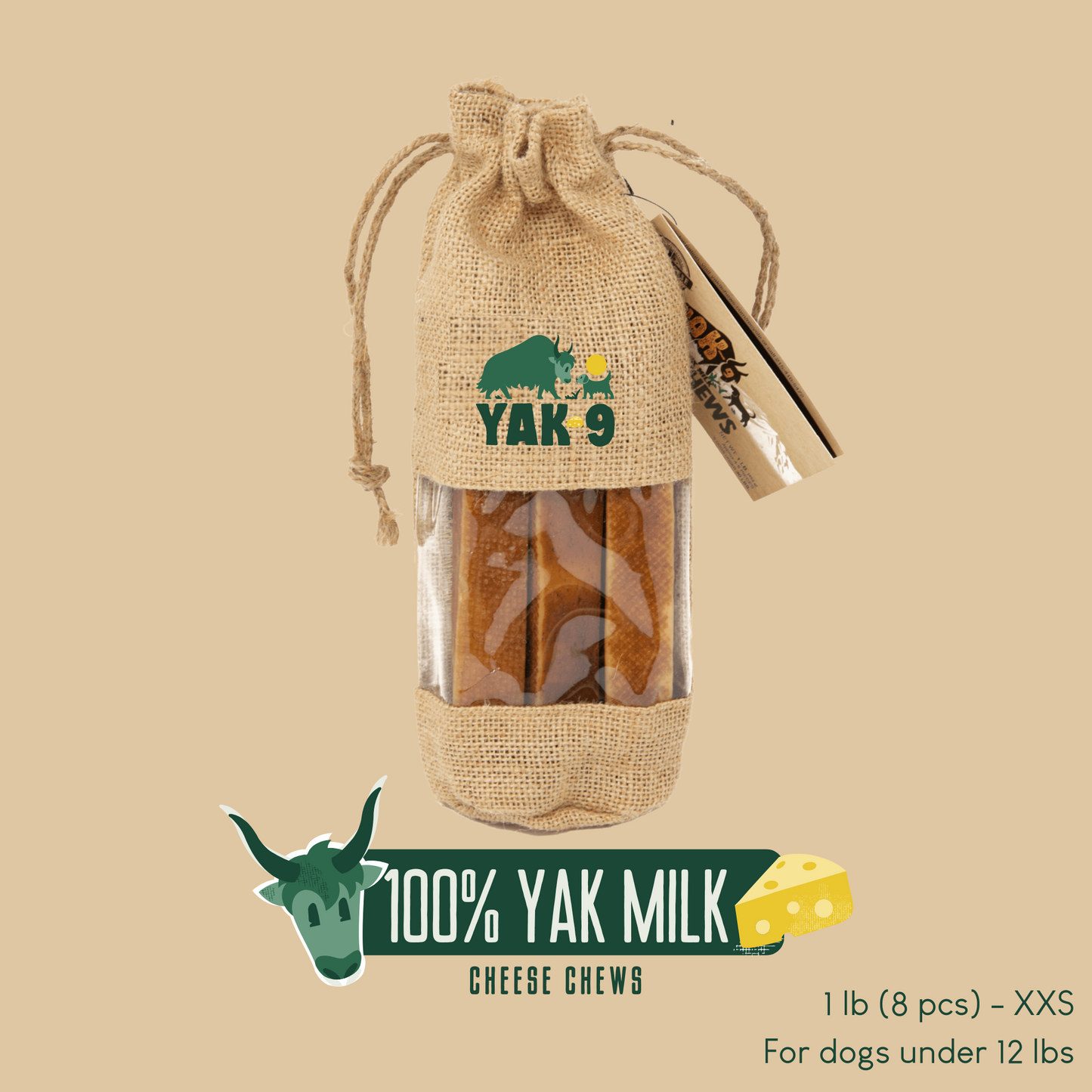 100% Yak Milk Chews for Dogs - Partner Brand