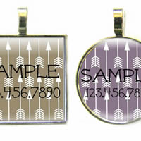 Tribal Arrow Dog ID Tag by Sofa City Sweethearts